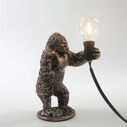 Nordic King Kong Resin Table Lamp – Modern USB Desk Light