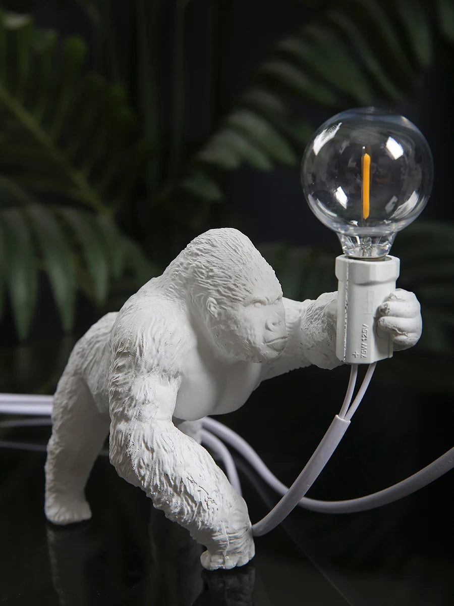 Nordic King Kong Resin Table Lamp – Modern USB Desk Light