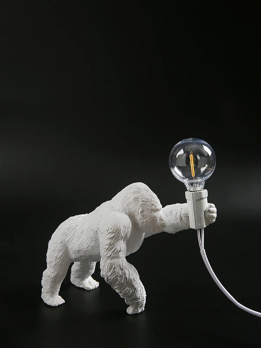 Nordic King Kong Resin Table Lamp – Modern USB Desk Light