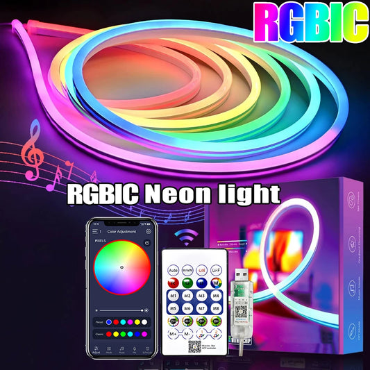 Flexible neon light strip with app control - Vylotra Neon Glow.