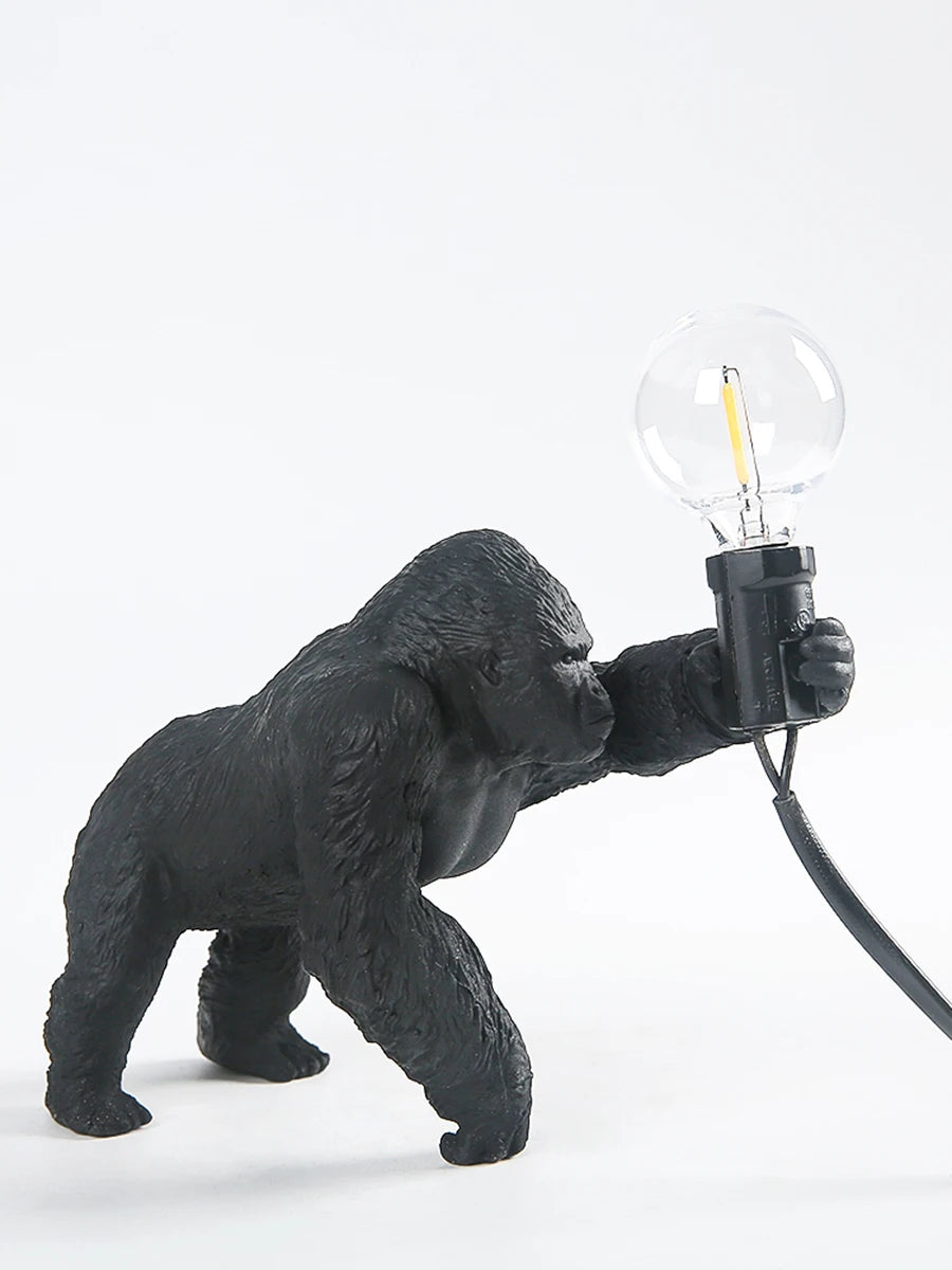 Nordic King Kong Resin Table Lamp – Modern USB Desk Light