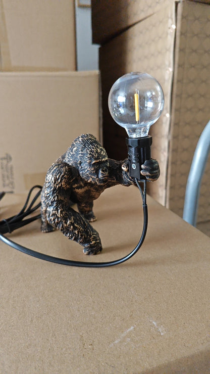 Nordic King Kong Resin Table Lamp – Modern USB Desk Light