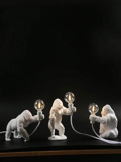 Nordic King Kong Resin Table Lamp – Modern USB Desk Light