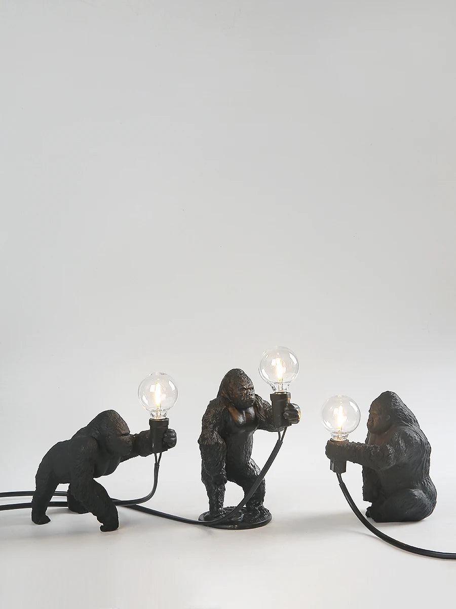 Nordic King Kong Resin Table Lamp – Modern USB Desk Light
