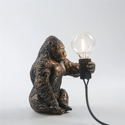 Nordic King Kong Resin Table Lamp – Modern USB Desk Light