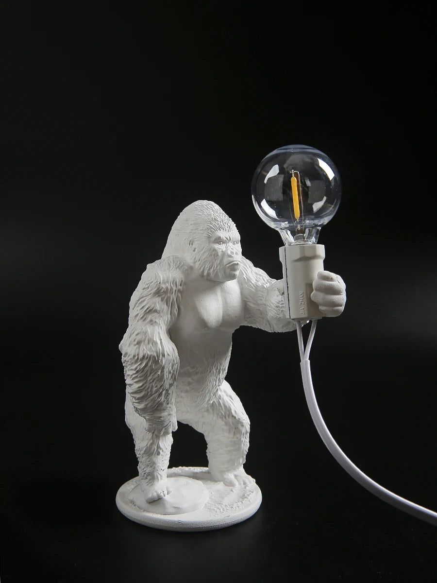 Nordic King Kong Resin Table Lamp – Modern USB Desk Light