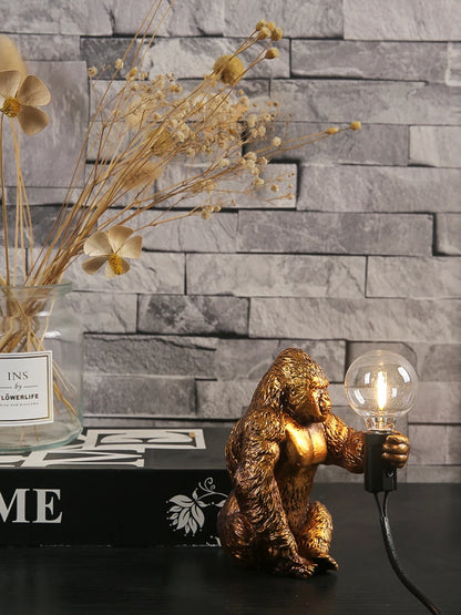 Nordic King Kong Resin Table Lamp – Modern USB Desk Light