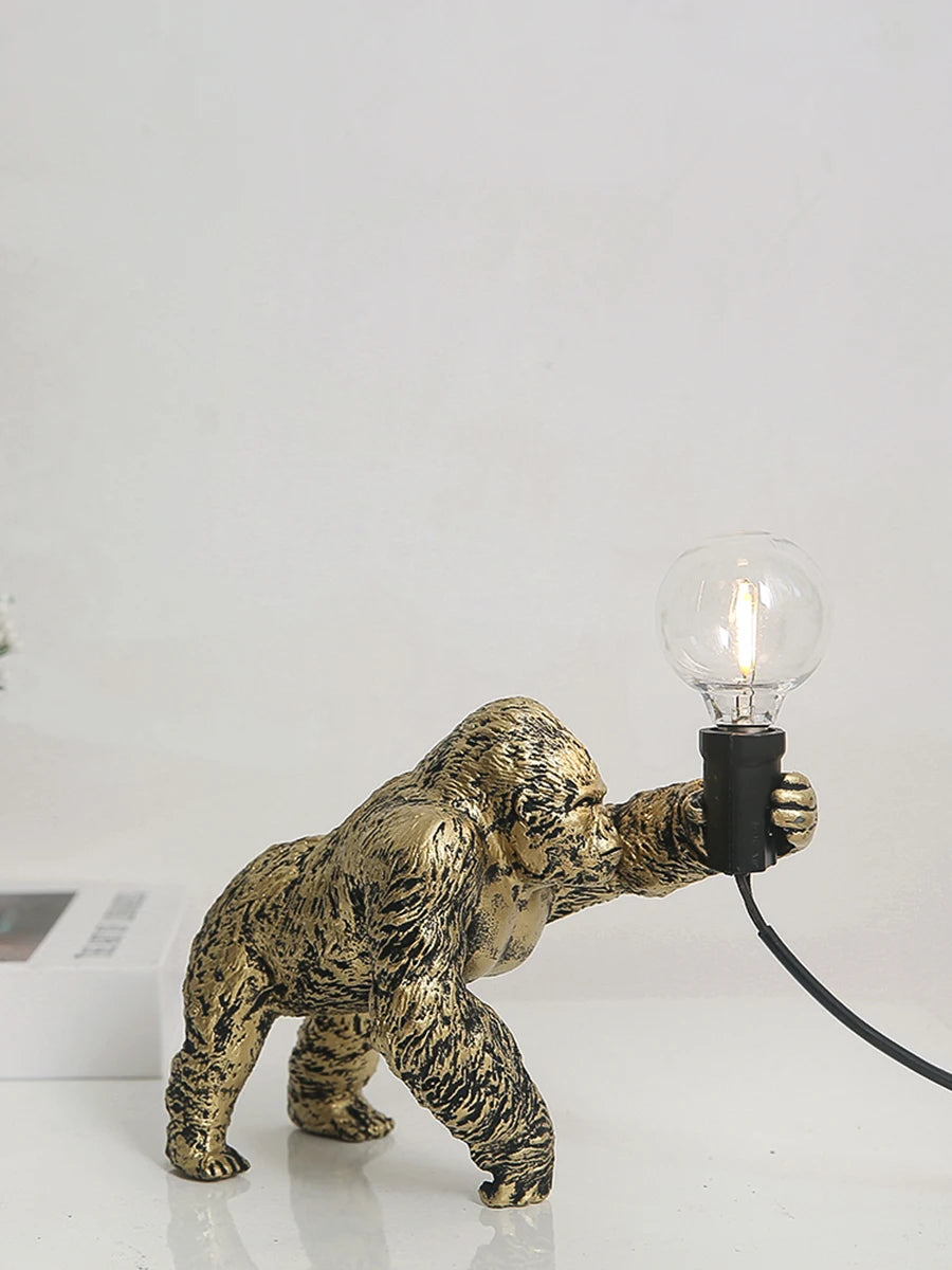 Nordic King Kong Resin Table Lamp – Modern USB Desk Light