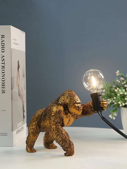 Nordic King Kong Resin Table Lamp – Modern USB Desk Light