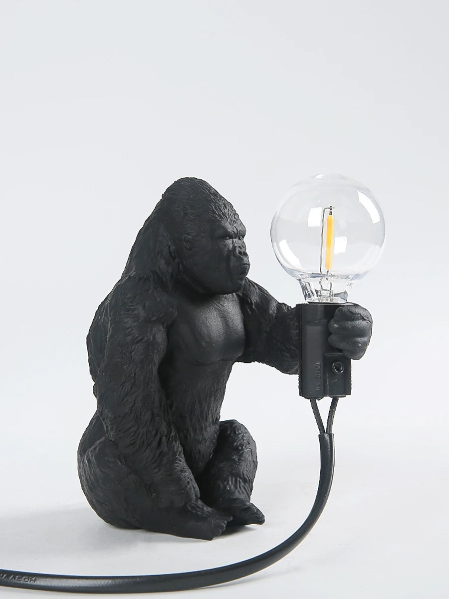 Nordic King Kong Resin Table Lamp – Modern USB Desk Light