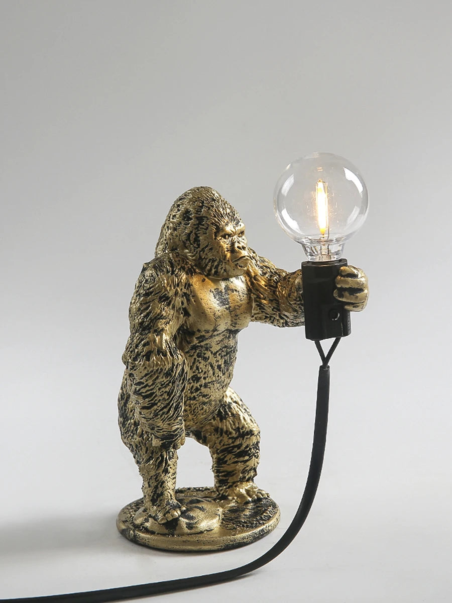 Nordic King Kong Resin Table Lamp – Modern USB Desk Light