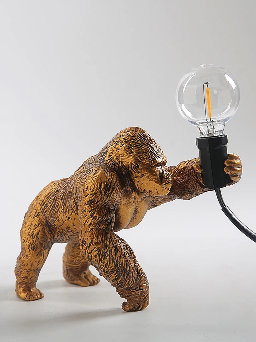 Nordic King Kong Resin Table Lamp – Modern USB Desk Light